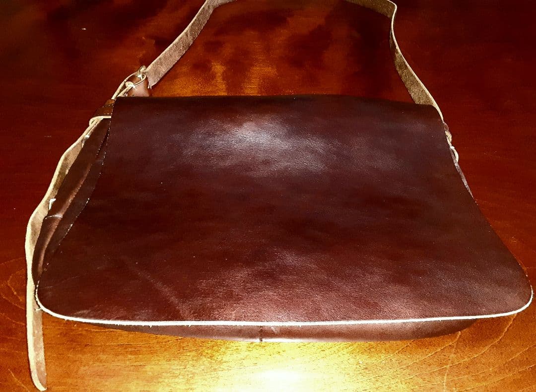 SLOW bono　ダークブラウン　メッセンジャー・ショルダーバッグ　Lサイズ