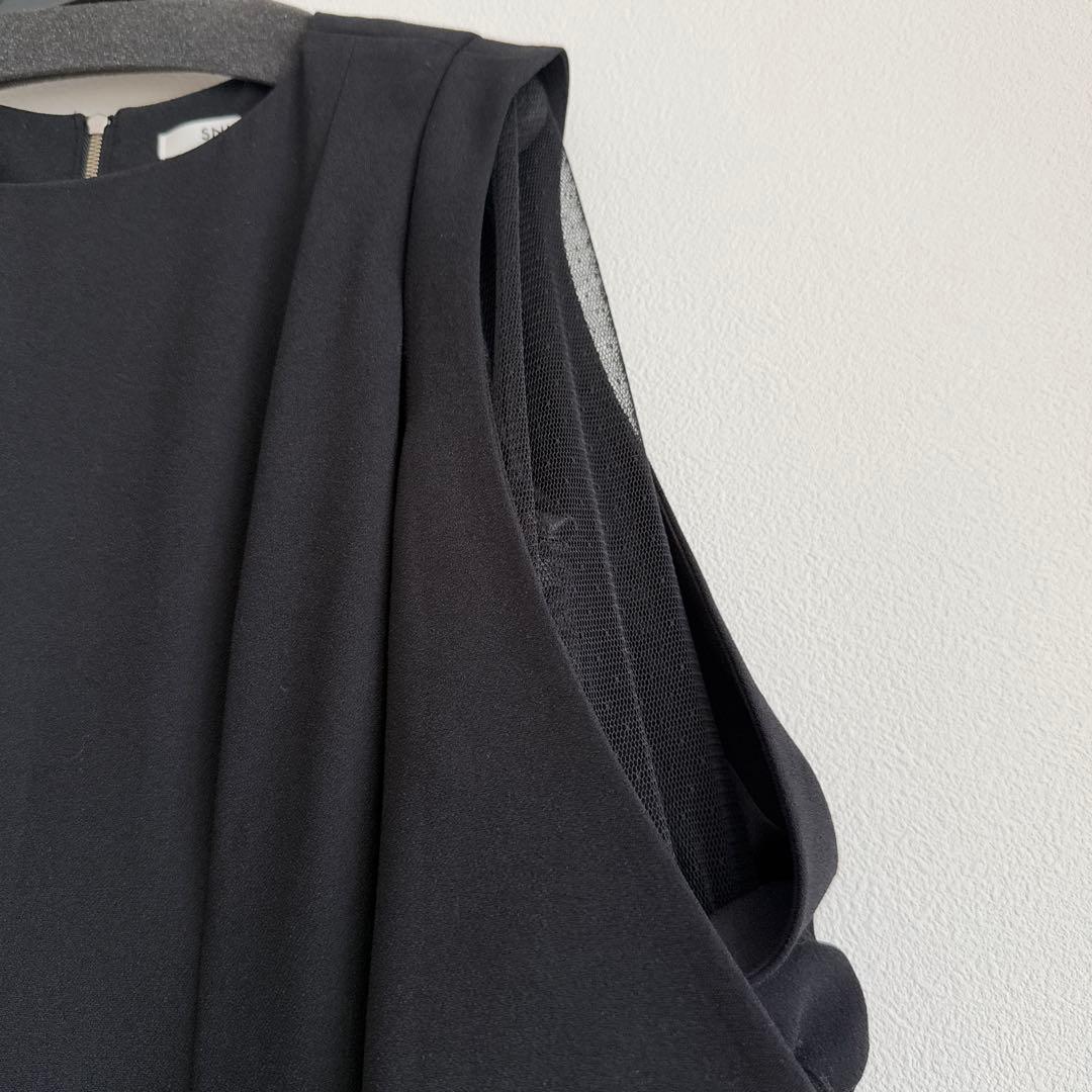 【週末限定値下げ❣️】snidelシアーショルダーミニワンピース