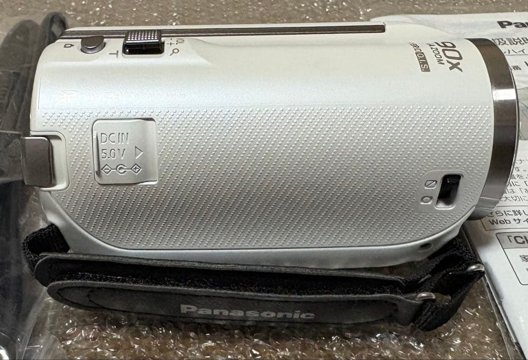 パナソニックHDビデオカメラV480MS 32GB 高倍率90倍ズーム ホワイト