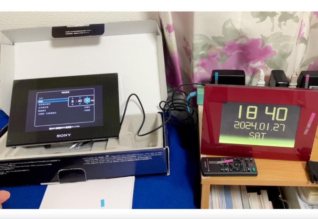 SONY  DPF-XR80黒　HDMI接続で動画大映し