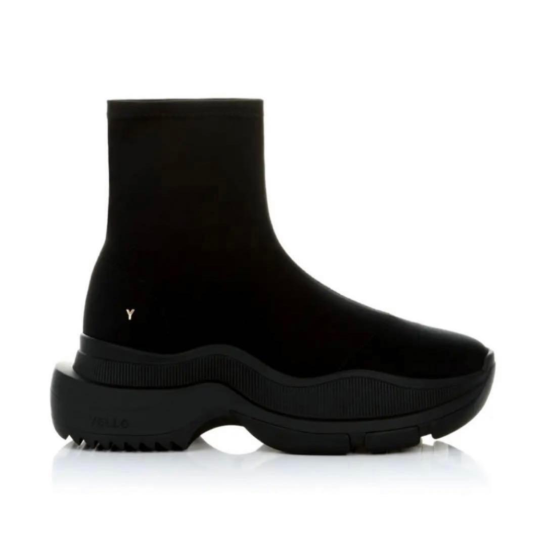 YELLO TOKYO BLACK SHORT BOOTS 【 S 】