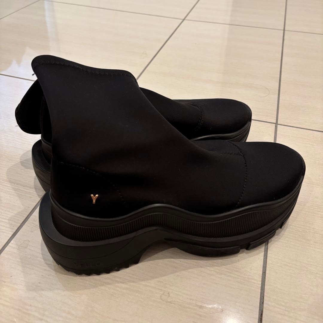 YELLO TOKYO BLACK SHORT BOOTS 【 S 】