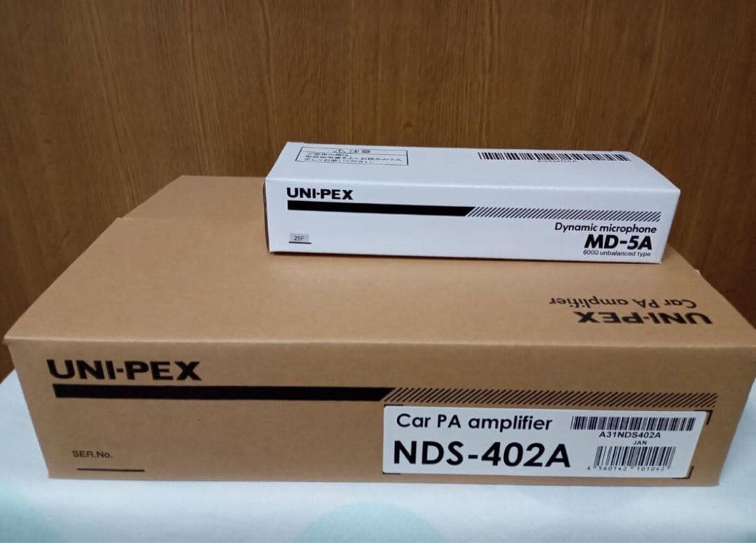 UNI-PEX車載アンプSD40W　選挙　広報　　SDレコーダー付き40W