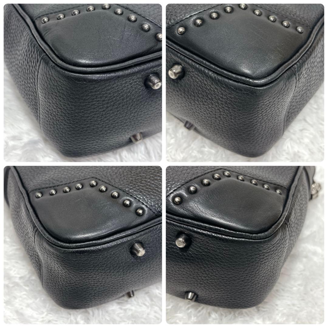 【Bajolugo】バジョルゴ レザートートバッグ スターモチーフ 黒 大容量