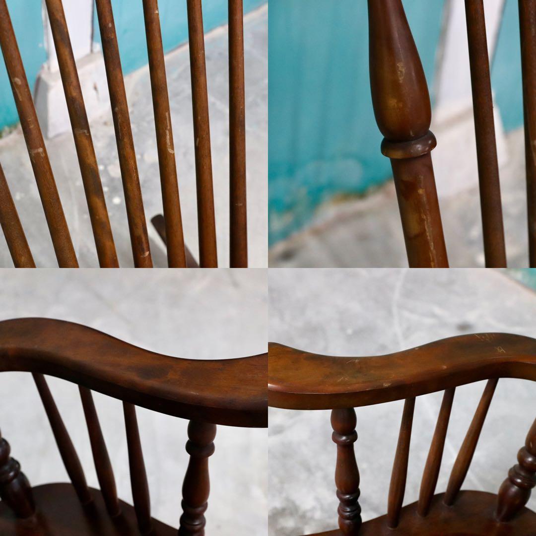 GMHK399○九州民芸家具 ロッキングチェア 揺り椅子 ミズメザクラ レトロ