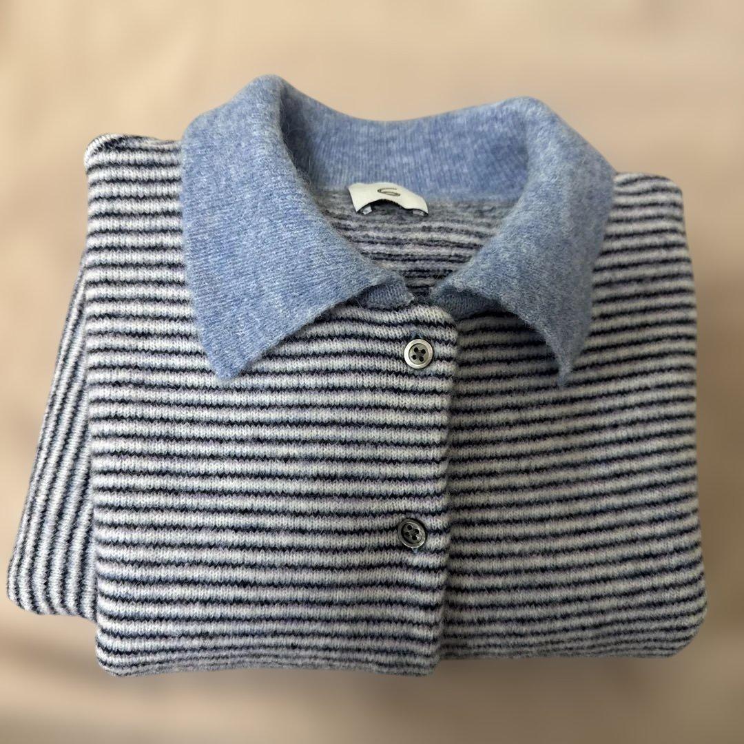 な*こ様 <6(roku)> アルパカウールナイロン ポロニット