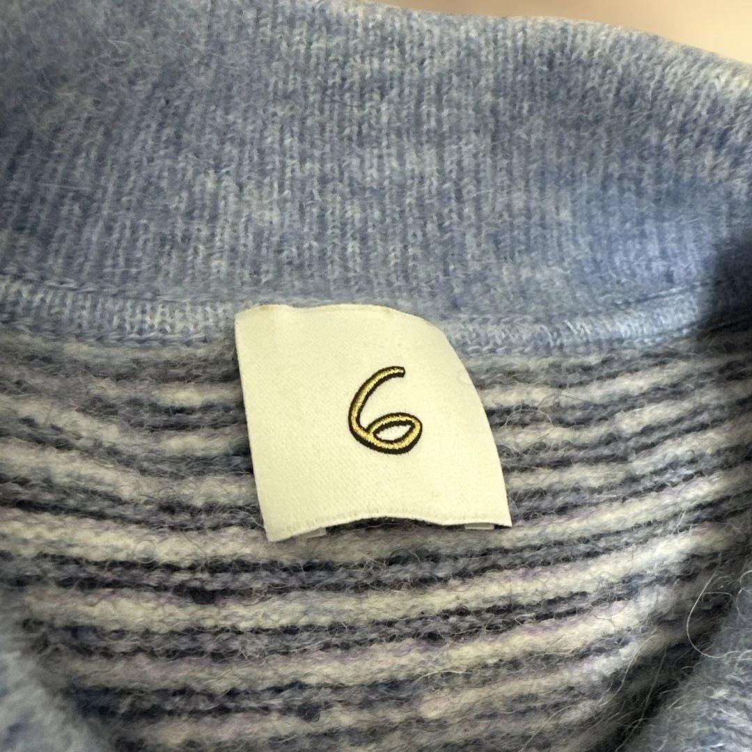 な*こ様 <6(roku)> アルパカウールナイロン ポロニット