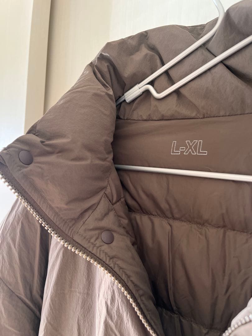 【MUJI Labo】撥水ダウンジャケット/L-XL/ブラウン