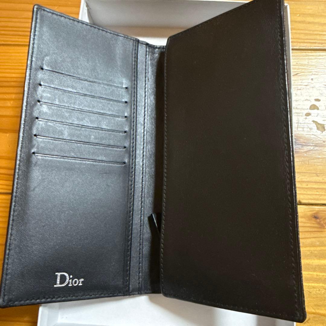 ビ*ン様 Dior ブラックレザー 長財布［値下げ交渉可能］