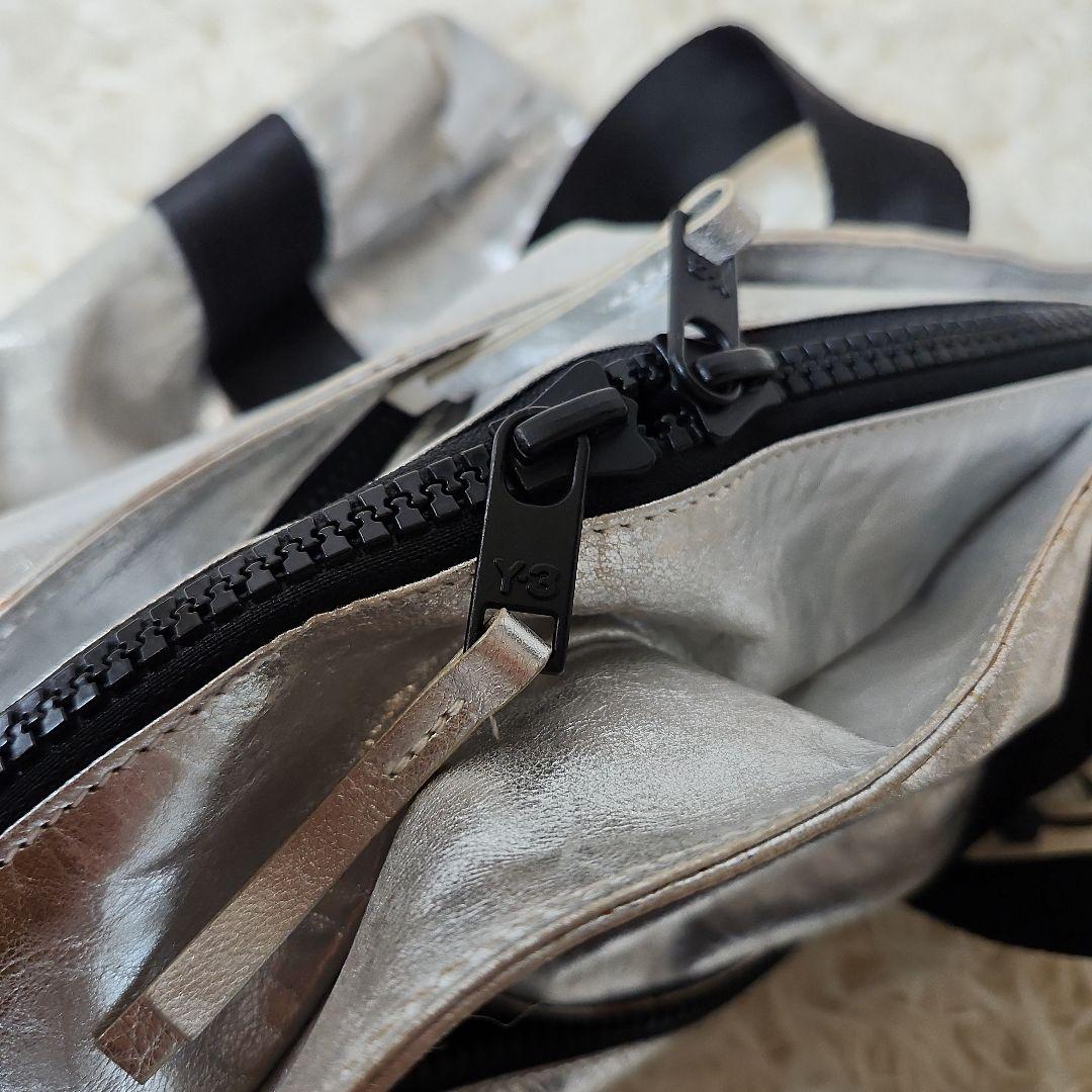 Y-3　 ヨウジヤマモト　メタリック　シルバー トートバッグ