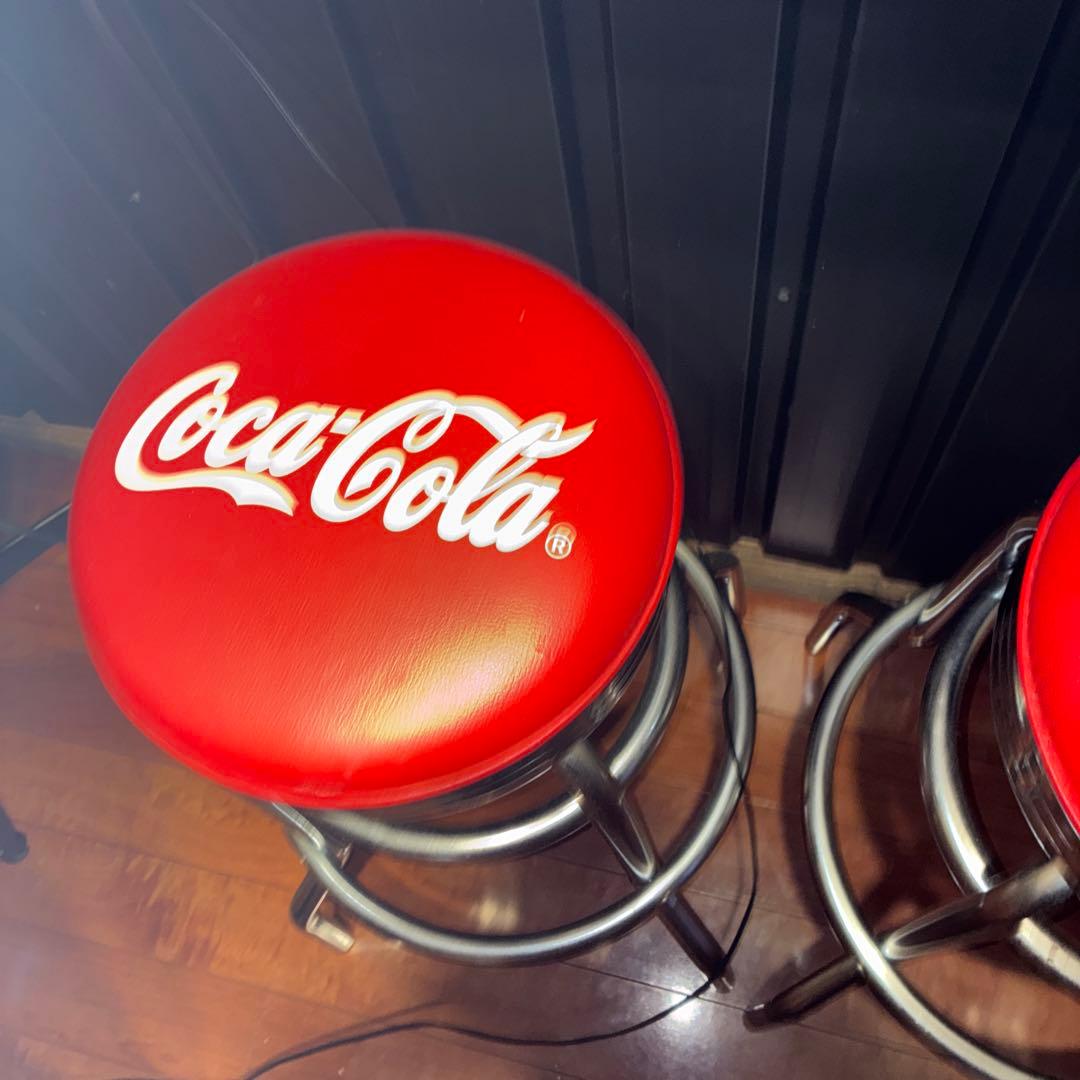 Coca-Cola バースツール 2脚セット