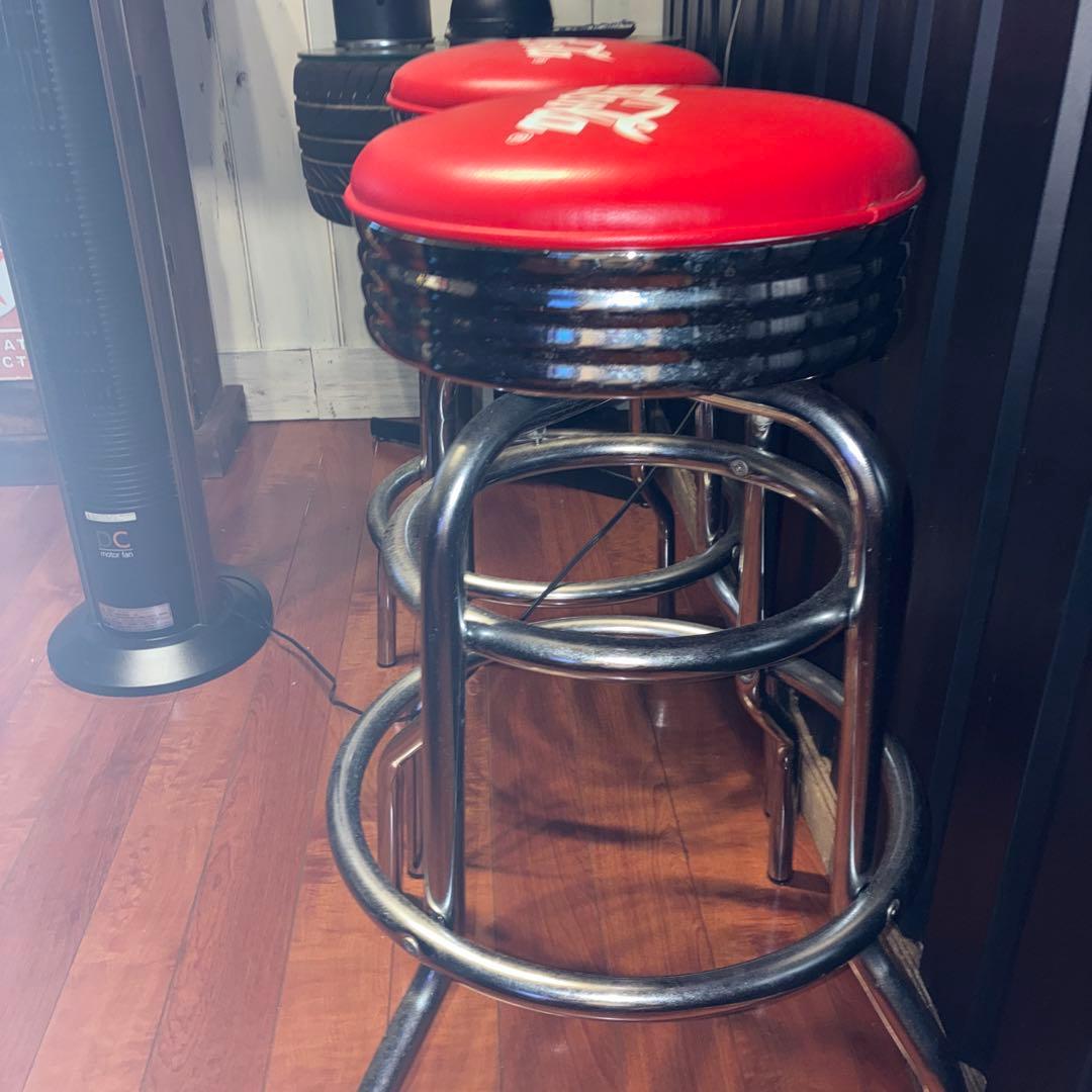 Coca-Cola バースツール 2脚セット