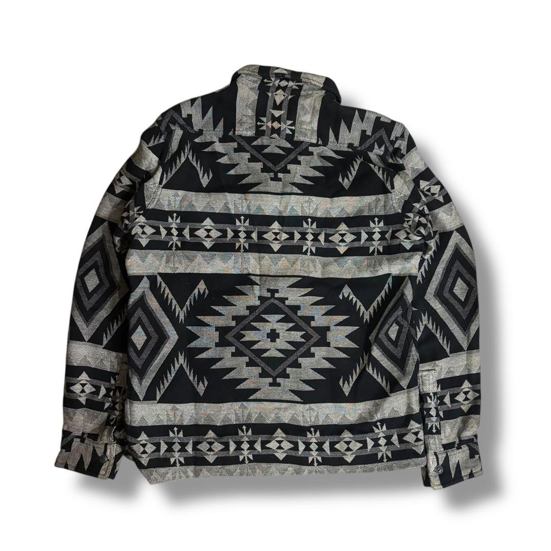 RRL ダブルアールエル ネイティブ柄 ハーフジップ 襟 スウェット アメカジ