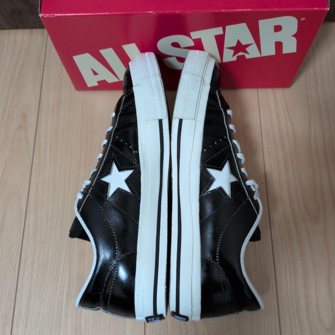 【US9.5】ワンスター　　黒×白　レザー　one star ALL STAR
