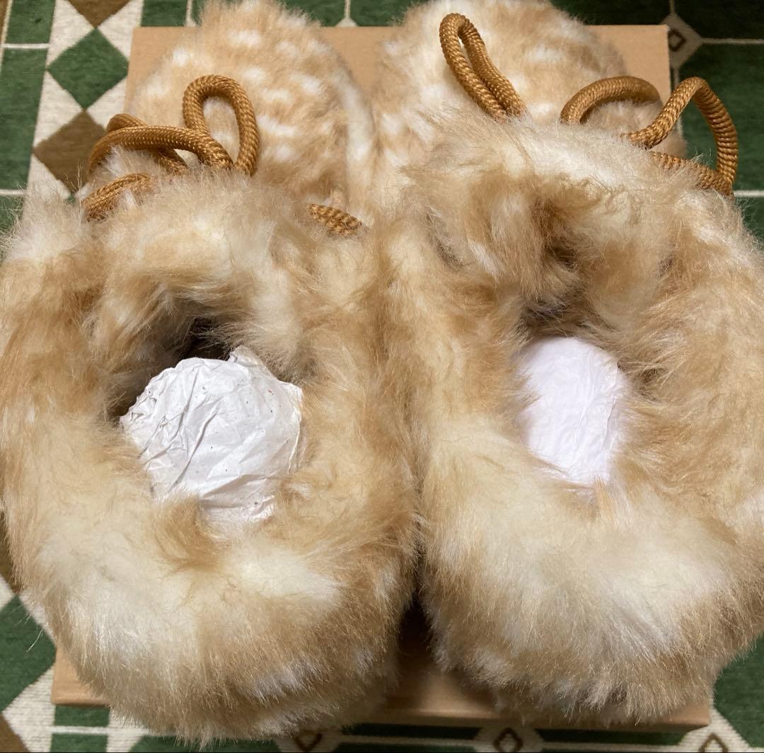 ニコアンド　オリジナルフェイクムートンモカシンブーツ　M ※初期不良あり。