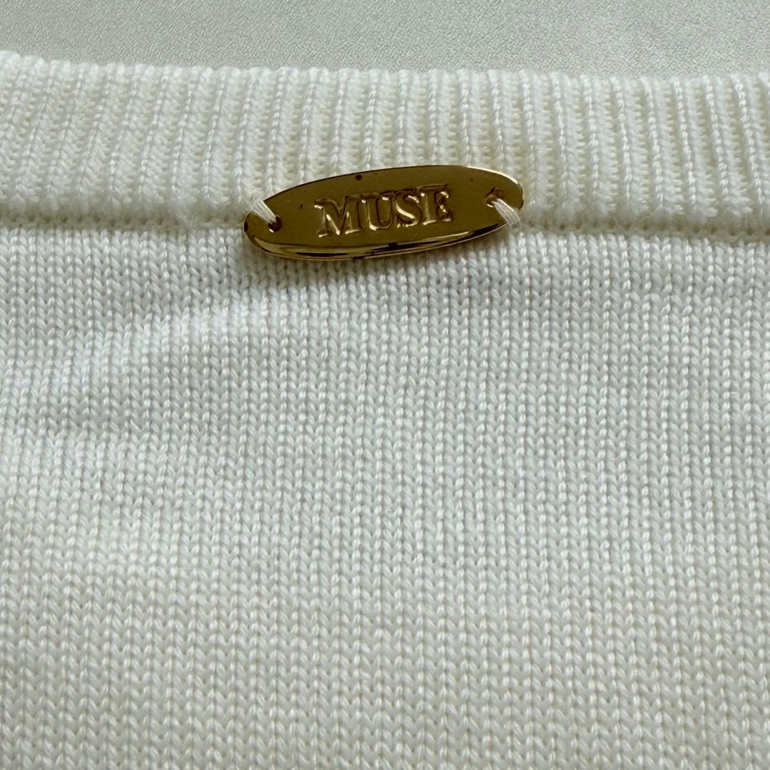 MUSE de Deuxieme Classe クルーネックニット　ウール100