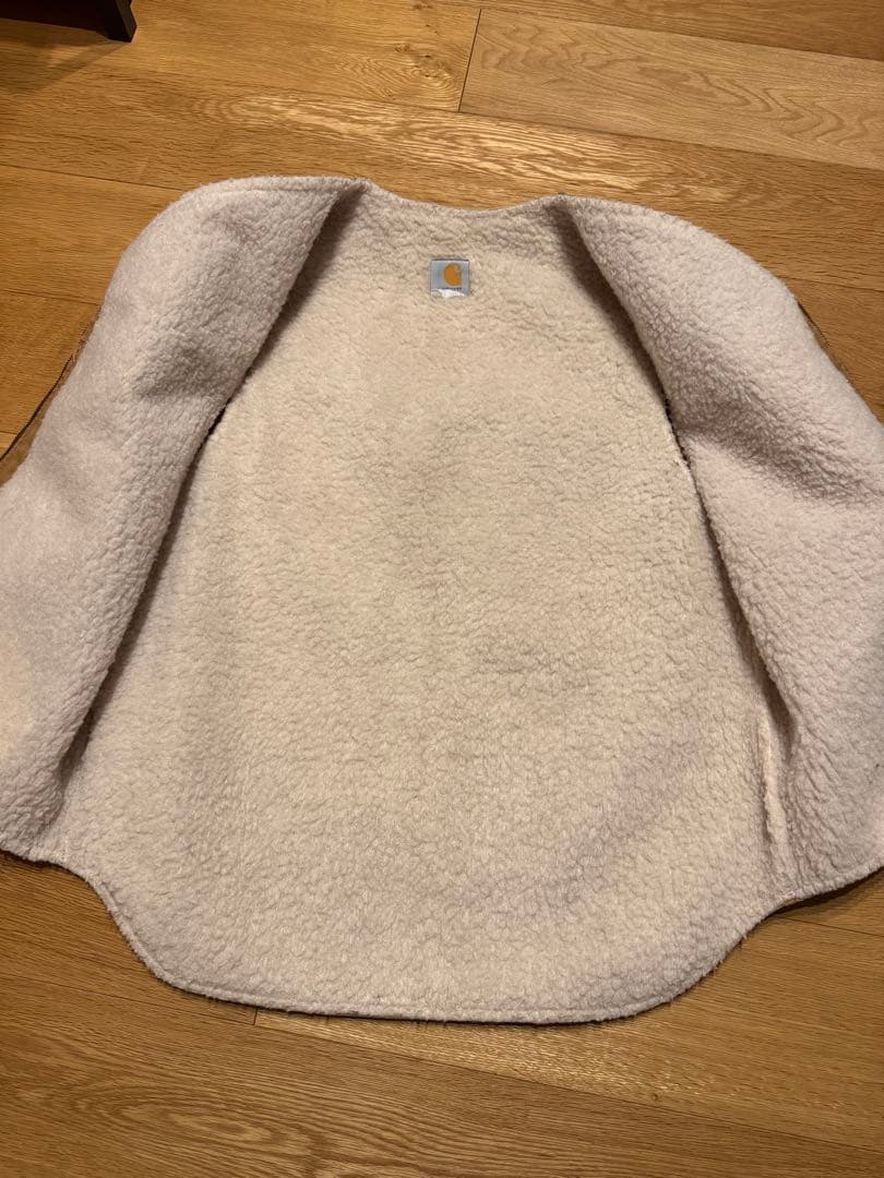 専用 カーハート ダックベスト ベスト XLサイズ ベージュ 古着 フェード