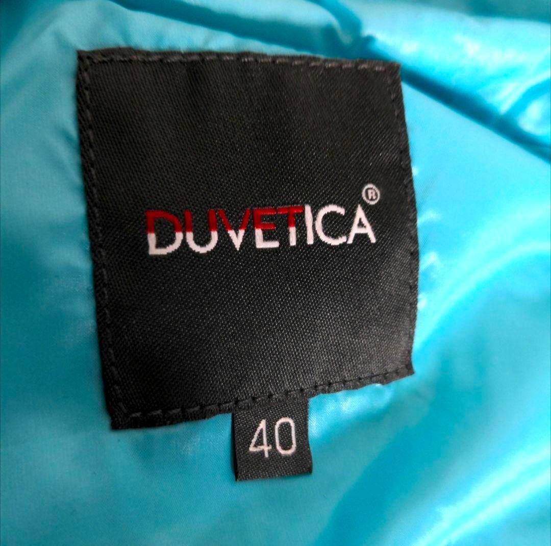cw1 DUVETICA ダウンベスト 水色 ラクーンファー サイズ40