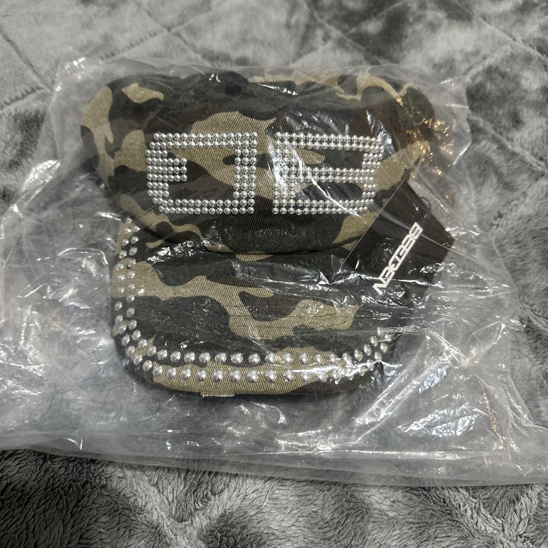 新品 キャップ　迷彩　BEEDEN BD STUDS DAMAGE CAP