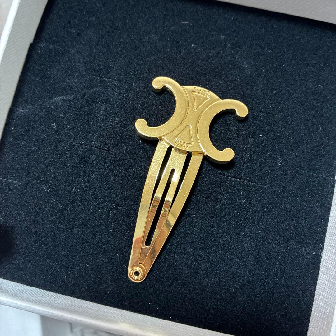 CELINE ゴールド ヘアクリップ　箱無し