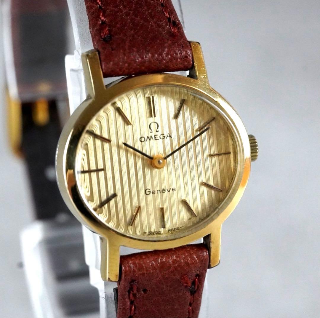 OMEGA オメガ ジュネーブ ヴィンテージ 楕円 レディース 腕時計 手巻き
