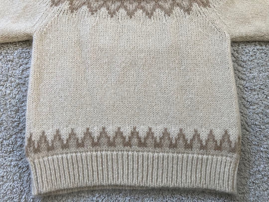 BATONER バトナー ノルディック ニット セーター モヘア アイボリー