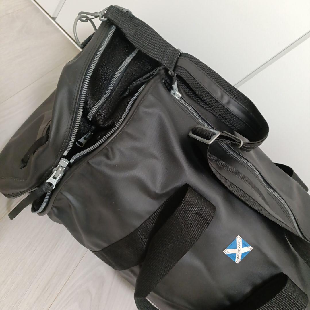 最終　吉田カバン ラゲッジレーベル 青バッテン ニューライナー ドラムバッグ 黒
