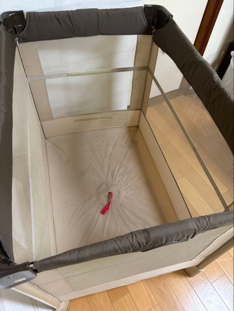 アップリカ　Aprica 折り畳み ベビーベッド ココネル ブラウン