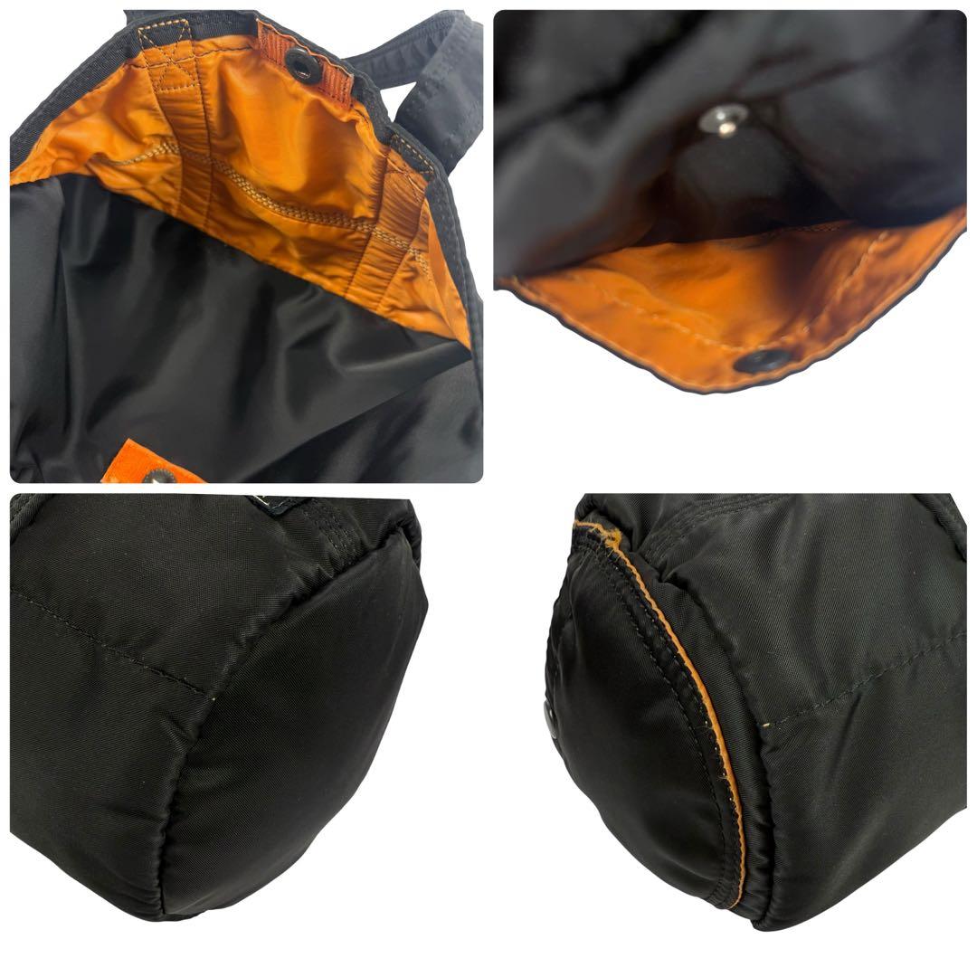 【美品】PORTER ポーター タンカー ミニボストンバッグ 肩掛け ブラック