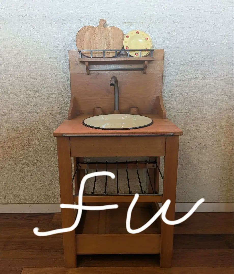 ①フランス Moulin Roty社 ＊ 木製キッチン 流し【セット販売】