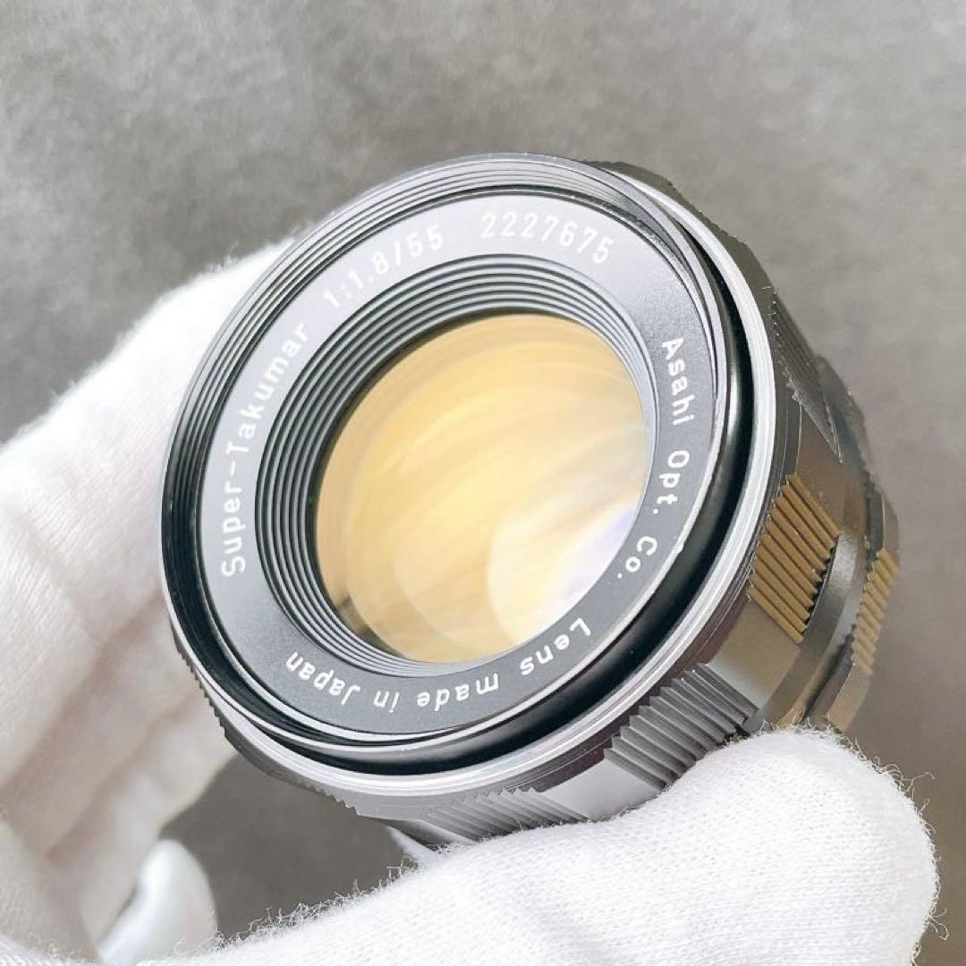 【美フレア】 スーパータクマー 55mm f1.8 M42光学美品 整備済