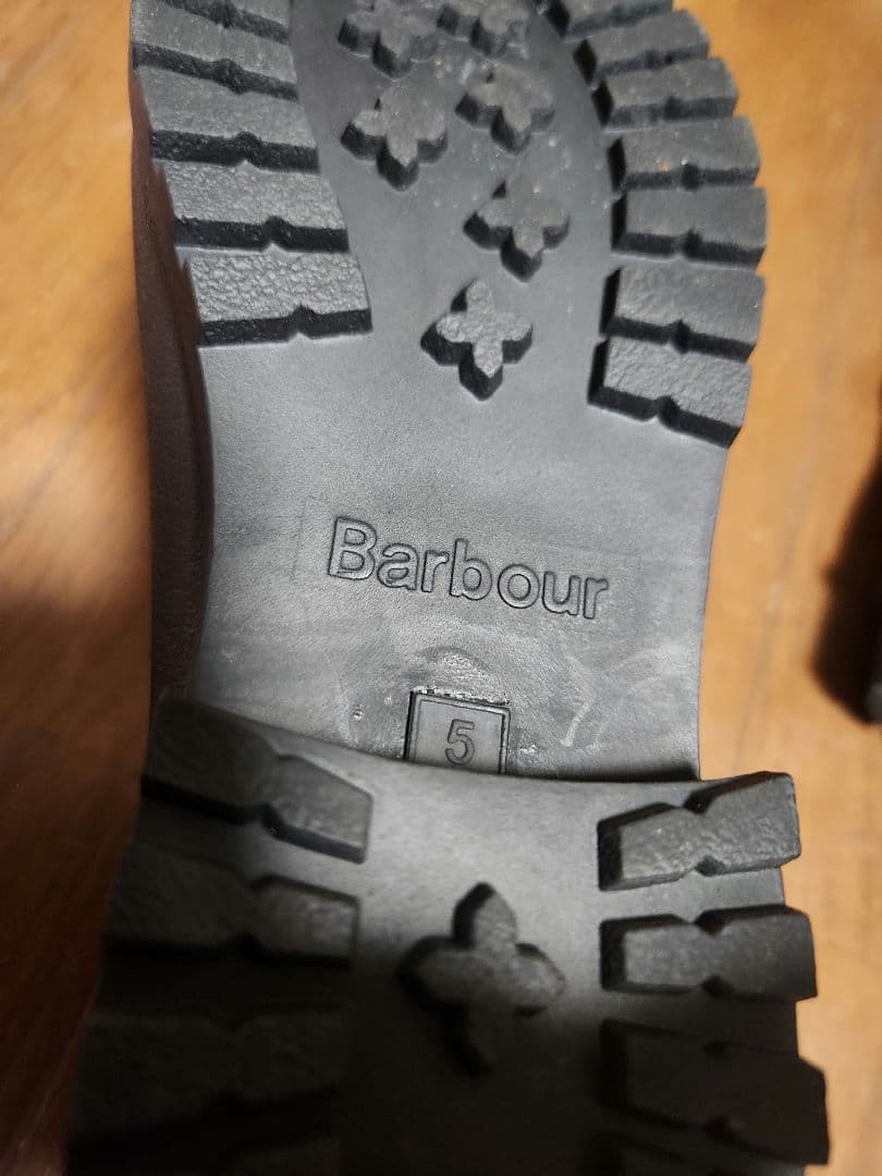 BARBOUR バウアーサイドゴアレインブーツ24センチ　マーコート　雨靴