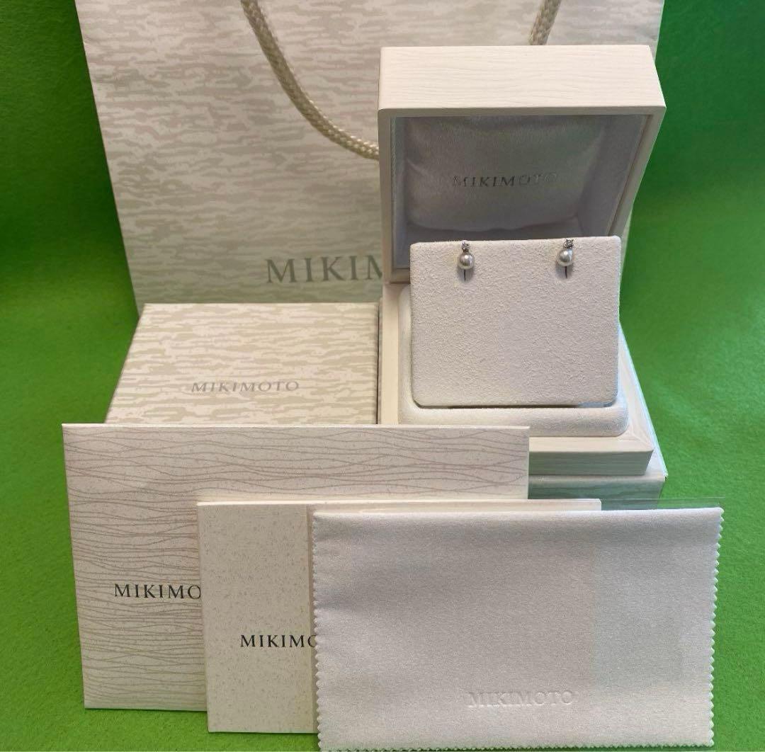 ☆Naoさま、専用☆MIKIMOTO ダイヤパールピアスk18☆２WAY可能品☆
