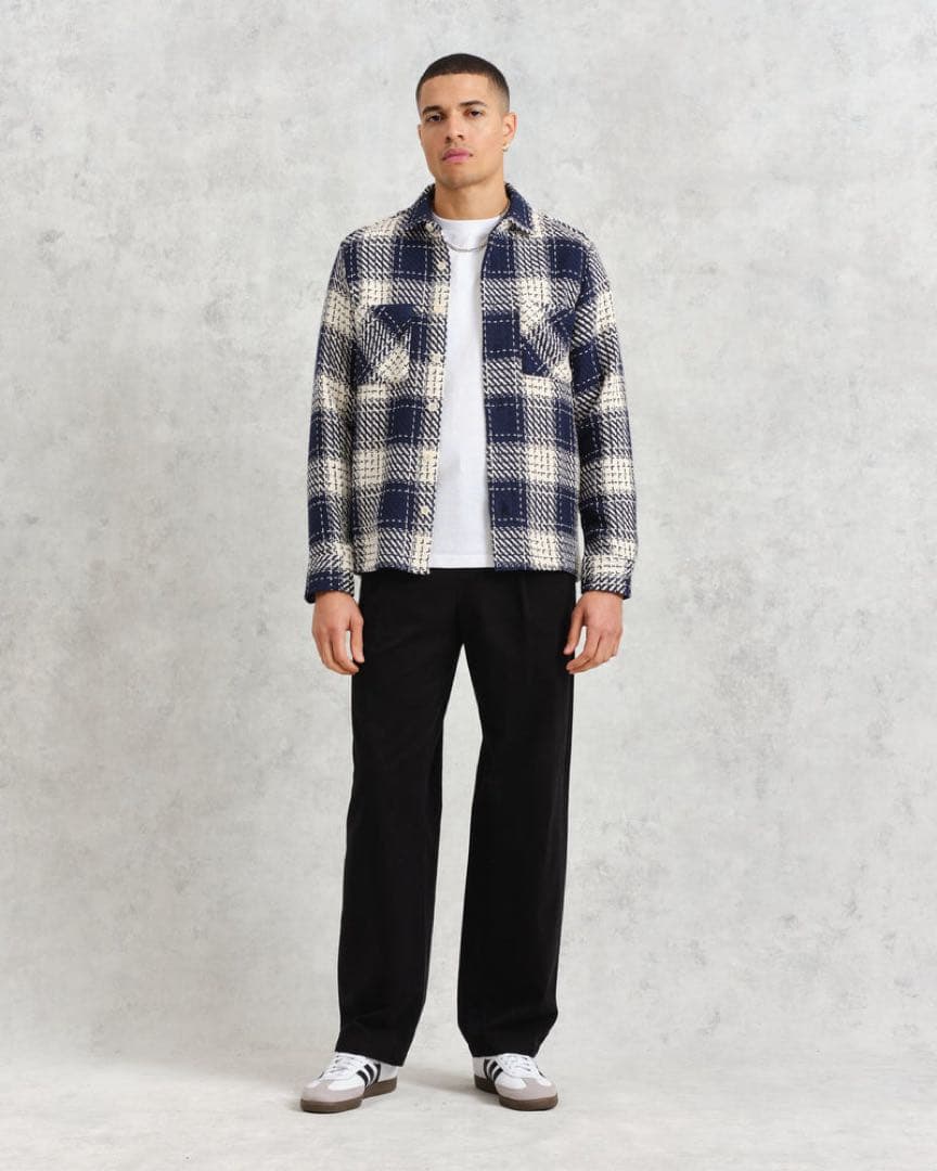 【ワックスロンドン】WHオーバーシャツ｜シャツジャケット　希少　MARINE