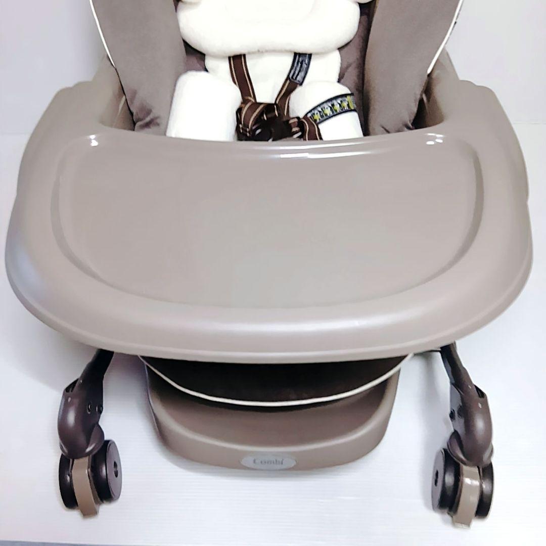 美品 Combi ネムリラAT BEDI 電動ハイローチェア バウンサー