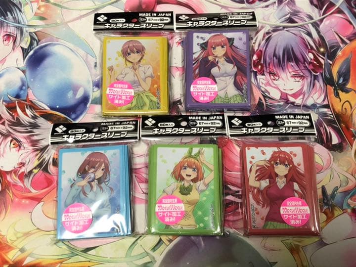 五等分の花嫁 デッキケース　スリーブ　各5種　10個セット　 新品　未開封