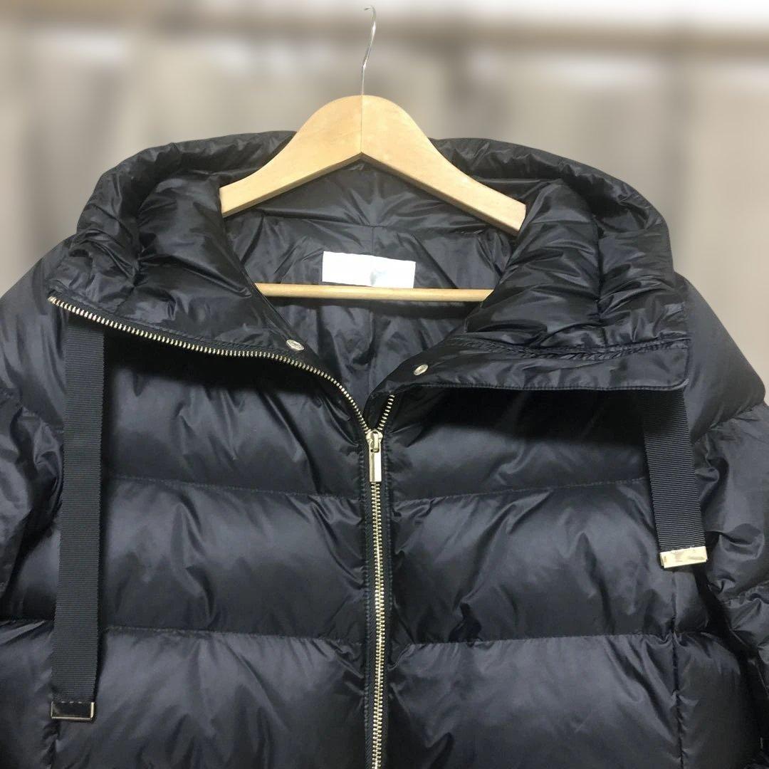 美品✨ドゥクラッセダウンジャケット艶AirダウンスタンドカラーコートXL大きめ黒