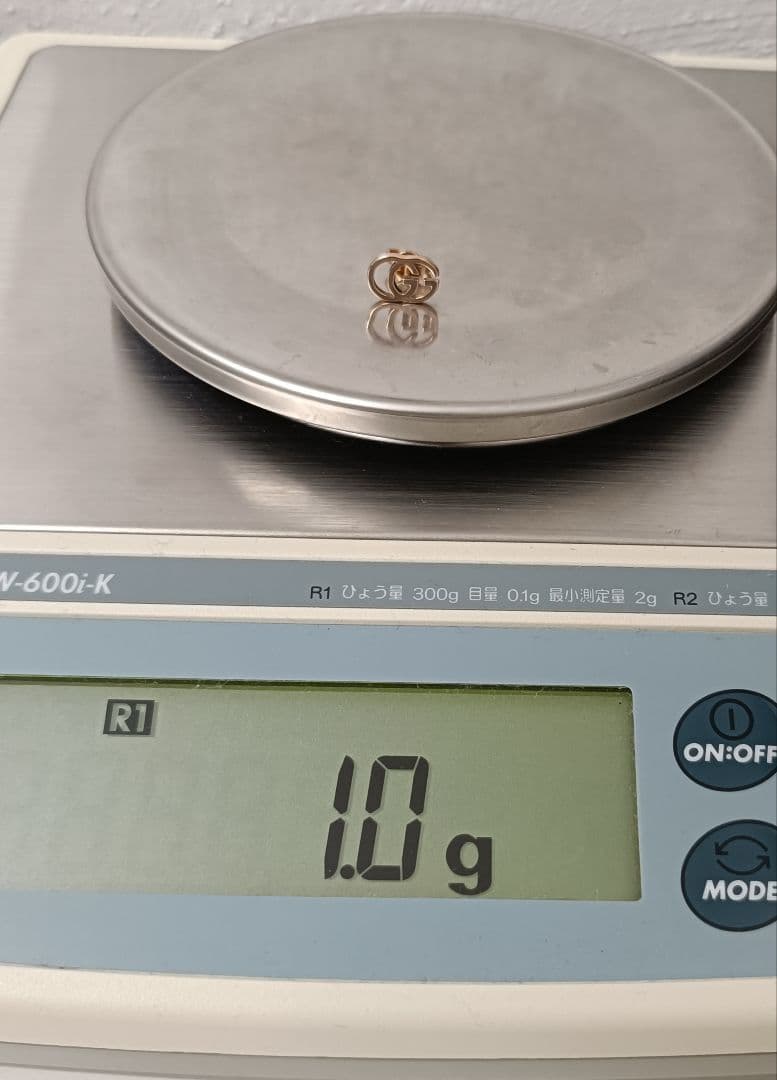 GUCCI グッチ GGランニング ピアス(片耳用) K18 ピンクゴールド