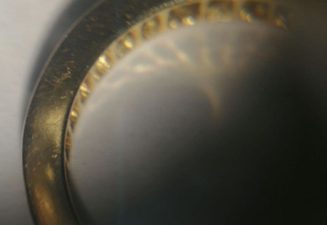 K18YG【3号】グラデーションカラーサファイア フルエタニティ ピンキーリング