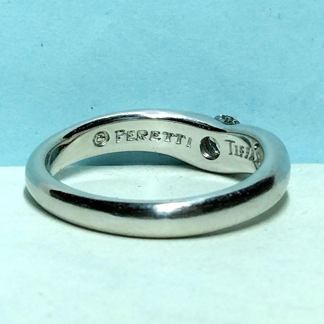 ティファニープラチナダイヤリング　10.5号　新品仕上げ　無傷未使用に近い