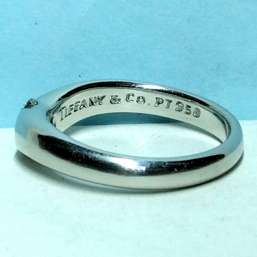 ティファニープラチナダイヤリング　10.5号　新品仕上げ　無傷未使用に近い