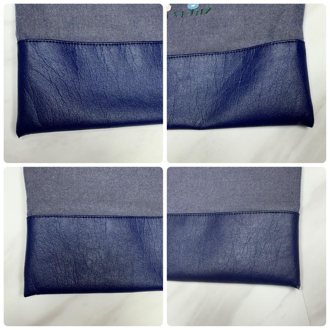 ファミリア　トートバッグ　レッスンバッグ　デニム　A4 familiar