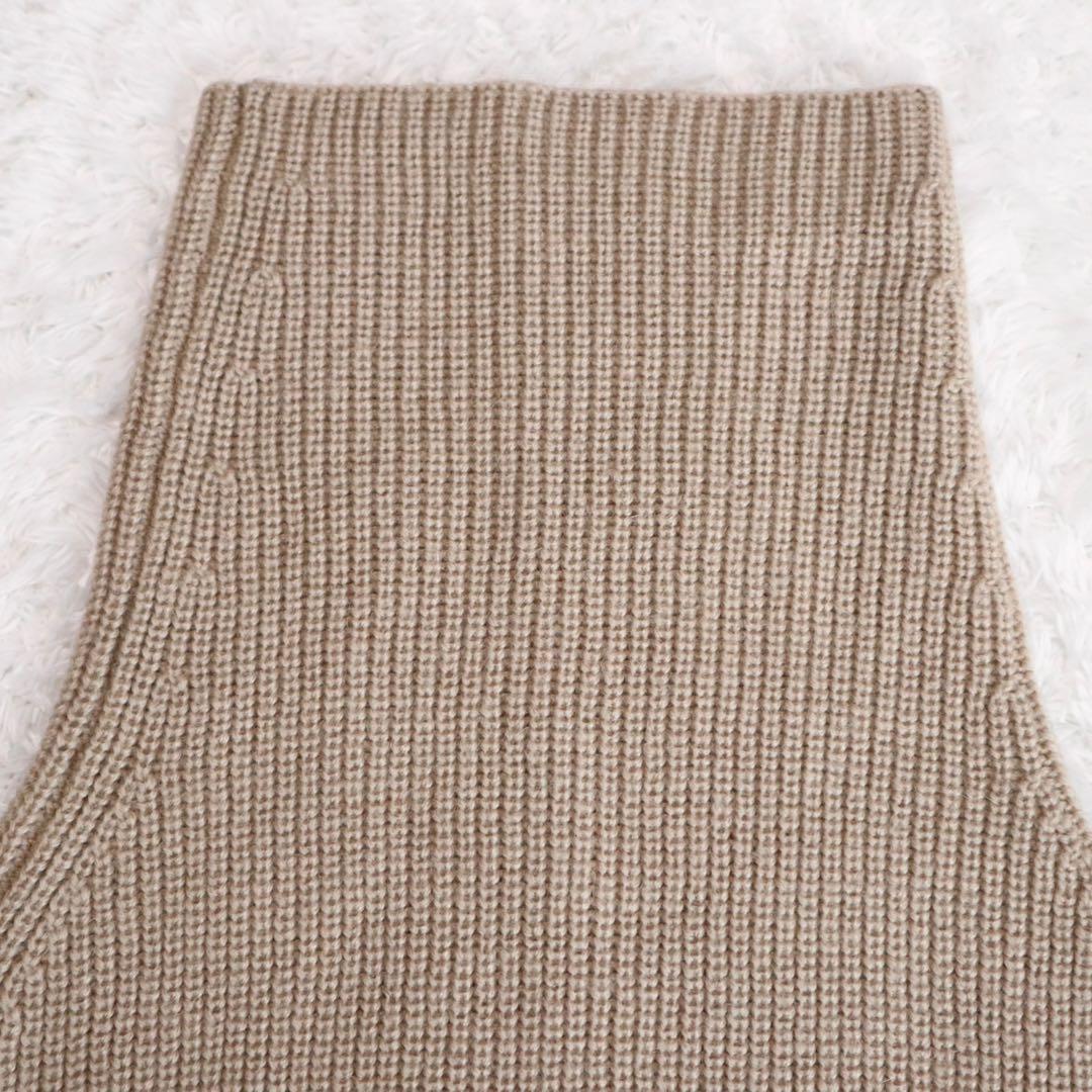 未使用級★GOOD GRIEF! Ribbed Knit Snood ベージュ