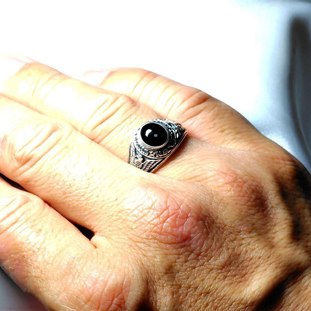 かちょし✨実物✨40s★ヴィンテージ★US NAVY★カレッジリング★23