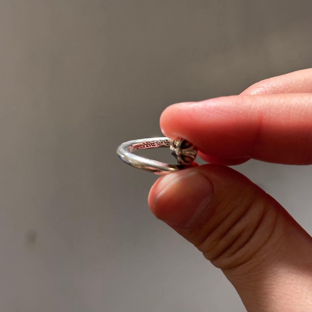 【 正規品 】 クロムハーツ ネイルリング クロスボール 10号