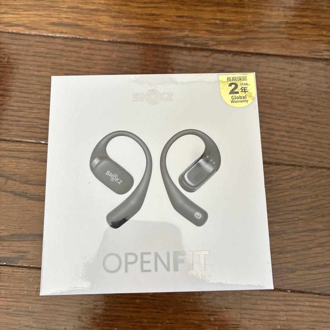 【2年保証】SHOKZ OPENFIT ブラック ワイヤレスイヤホン