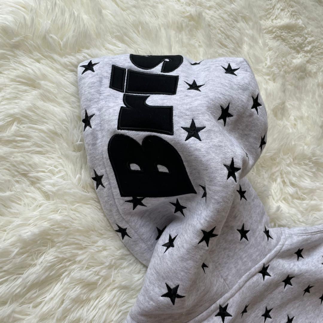 ♡美品♡ F.C.R.B. スター 刺繍 プルオーバー　グレー　白　XL　希少