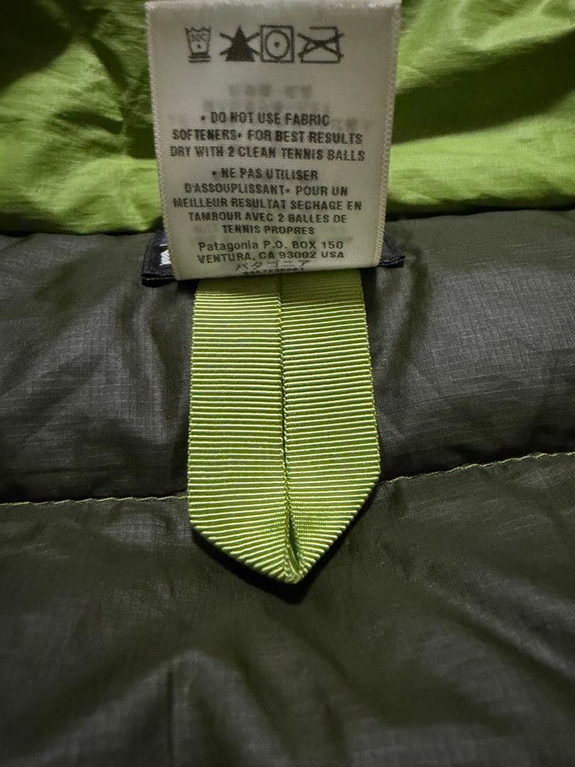 patagonia メンズ ダウンジャケット ゲッコーグリーン