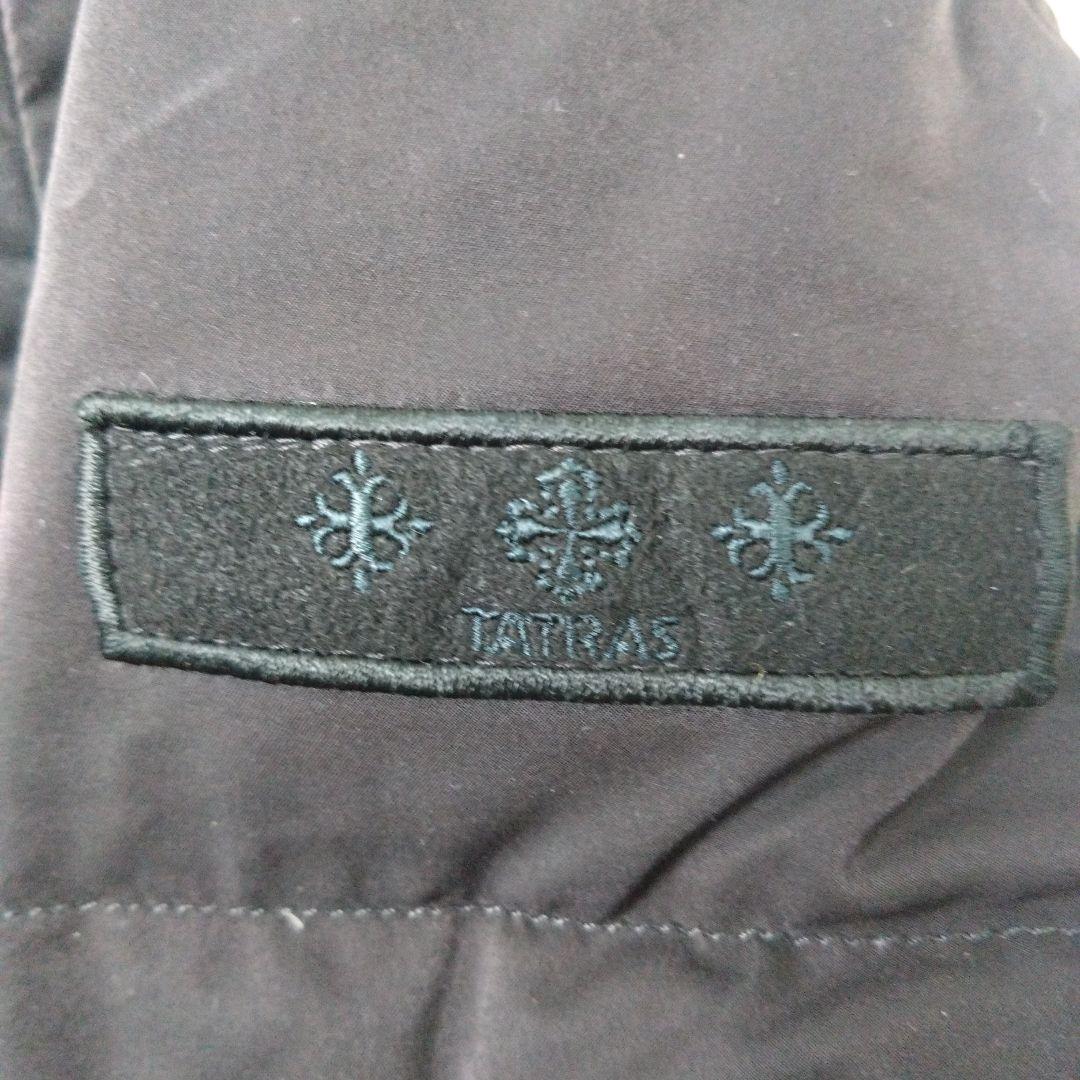 タトラス エッグレッタ ショールカラー ダウンコート ブラック Lサイズ相当