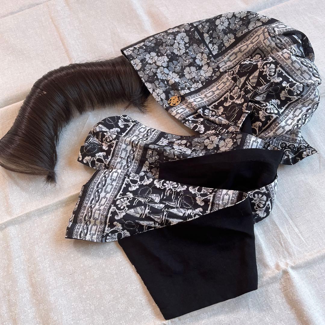 BAREN バレン　スカーフハット　前髪ウィッグ付き　ゆるカール